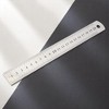 Unique Bargains Straight Ruler +/-5% Accuracy Stainless Steel Silver Tone 1 Pcs - 2 of 4