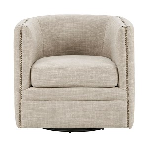 Ridstar Accent Chair, Armchairs with 360-Degree Swivel For Living Room & Bedroom-Beige - 1 of 4