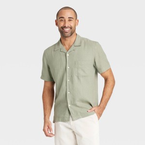 Men's Vintage Short Sleeve Camp Shirt - Goodfellow & Co™ - 1 of 3