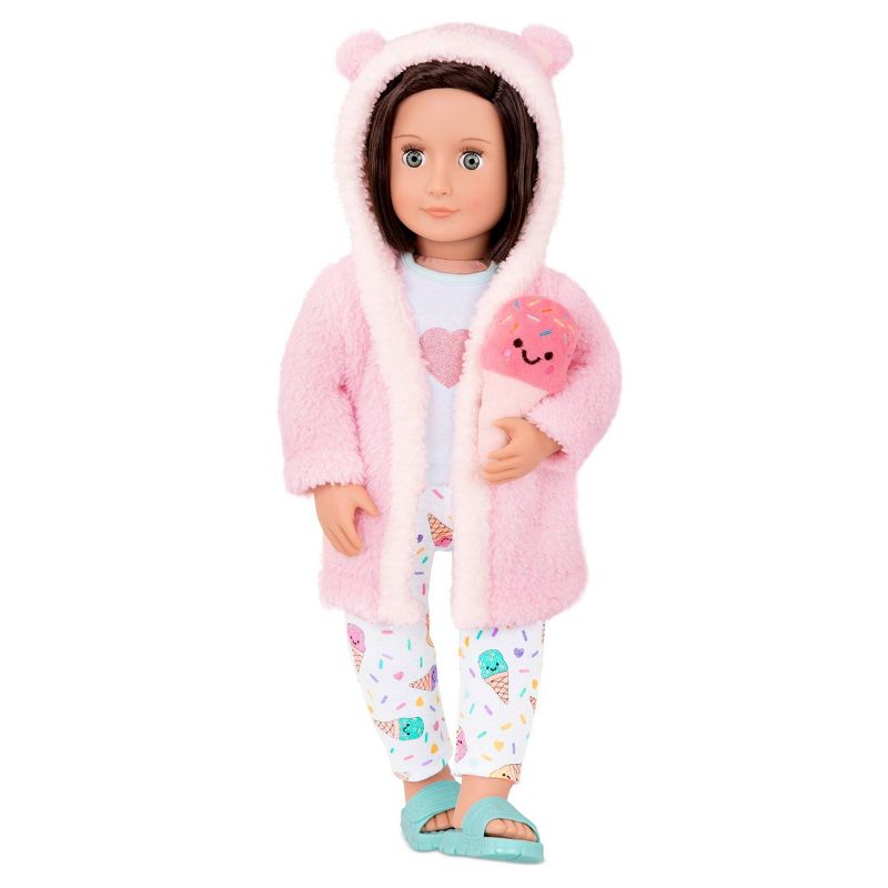 Our Generation Ice Cream Dreams Pajama &#38; Robe Outfit for 18&#34; Dolls, 3 of 6