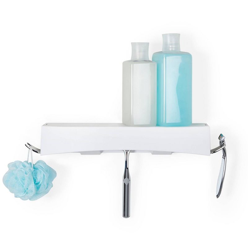 Clever Flip Shower Basket or Shelf White - Better Living Products, 1 of 11