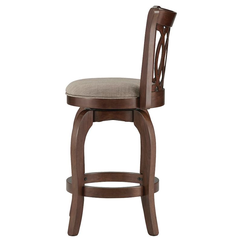 24" Parma Swivel Counter Height Barstool Wood - Inspire Q, 2 of 5