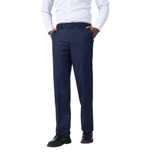 Cloudstyle Mens Classic Slim Fit Stretch Flat Front Slacks Dress Pants - 1 of 4