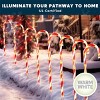 JOYFY 12 PCS 28" Christmas Candy Cane Pathway Markers, Christmas Pathway Lights with 120 Lights for Indoor and Outdoor Christmas Decorations - 3 of 4