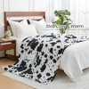 Cozy Bliss Cow Print Throw Blanket Plush Blanket - 3 of 4