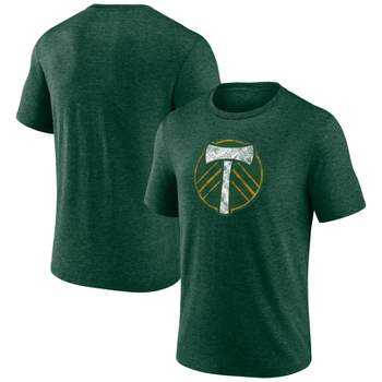 MLS Portland Timbers Men's Gray Short Sleeve Triblend Chest Logo T-Shirt