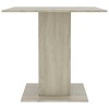 vidaXL Dining Table White and Sonoma Oak 31.5"x31.5"x29.5" Chipboard - 4 of 4