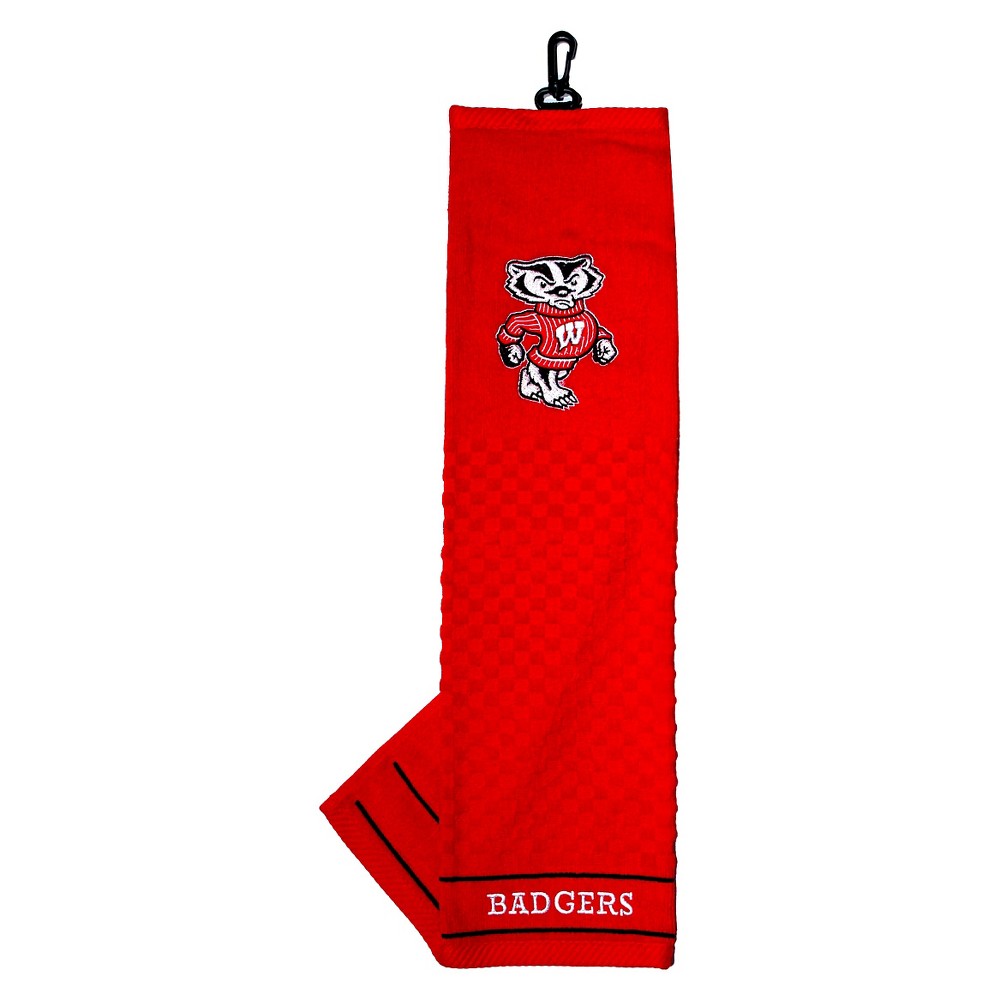 UPC 637556239105 product image for NCAA Embroidered Team Golf Towel University of Wisconsin Badgers | upcitemdb.com