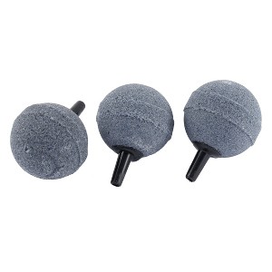 Unique Bargains Round Ball Shape Air Stone Gray for Aquarium Fish Tank 1.2" Dia 3 Pcs - 1 of 3