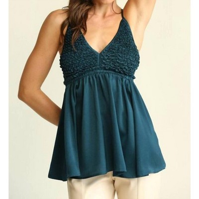 Women's Satin Halter Open Back Top - GiGiO