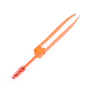 Unique Bargains Durable 2 in 1 Eyebrow Tweezer 1 Pc - 1 of 3