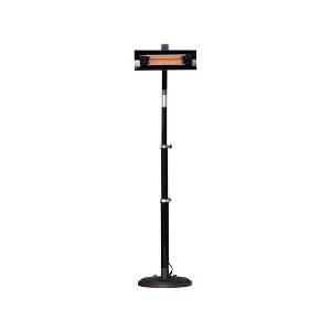 Fire Sense Black Powder Coated Steel Telescoping Offset Pole Mounted Infrared Patio Heater - 1 of 4