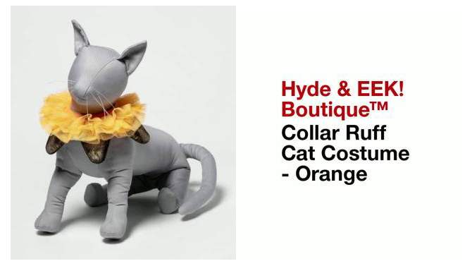 Halloween Collar Ruff Cat Costume - Orange - Hyde &#38; EEK! Boutique&#8482;, 2 of 10, play video