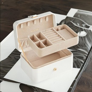 Travel Accessory Box 2-Layer Jewelry Box - 1 of 4