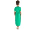 24seven Comfort Apparel Girls Short Sleeve Pleated Midi Dress - 3 of 4