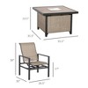 PAGED Patio Dining Set Modern Outdoor Table and Chairs with Armchairs for Outdoor, Patio, Terrace - 3 of 4