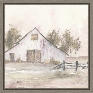 Amanti Art White Barn II by Chris Paschke Canvas Wall Art Print Framed 16 x 16-in. - 1 of 4