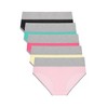Agnes Orinda Women's Plus Size 5 Packs Mid-High Waist Solid Stretchy Comfortable Briefs - 2 of 4