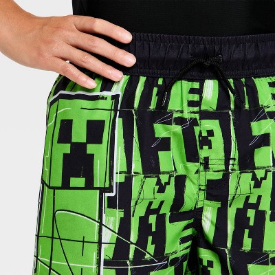 Minecraft Boys' Minecraft Swim Shorts - Green S — фото 3
