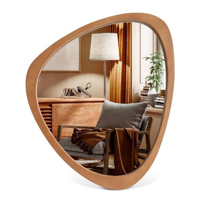 Natural Pine Asymmetrical Wall Mirror