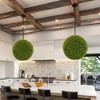 Costway 20" Faux Boxwood Balls with Sun-Protective PE Material Mimic Fluffy Leaves - 4 of 4