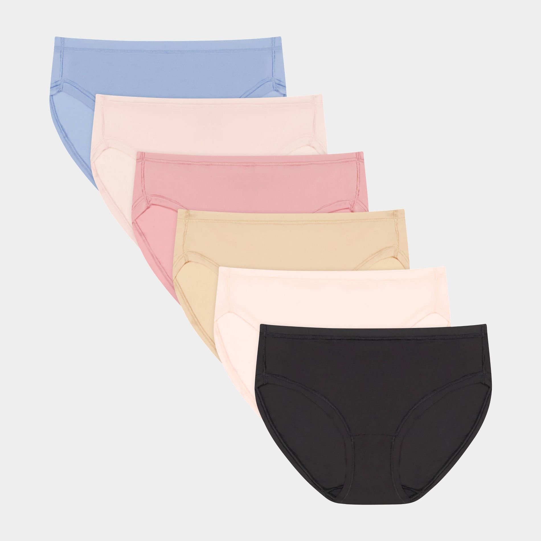 Hanes Womens's 6pk Comfort Flex Fit Bikini Underwear - Assorted Color