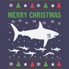 Women's Design By Humans Shark Christmas By sophialada Racerback Tank Top - 2 of 3