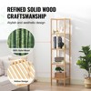 VEVOR 5-Tier Bathroom Standing Shelf, Narrow Shelving Unit, Display Storage Rack Organizer, Freestanding Flower Plant Stand, Bamboo Natural Color - 4 of 4