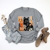 Simply Sage Market Black Cat Fall Leaves Distressed Garment Dyed Long Sleeve - 3 of 4