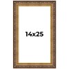 PosterPalooza | Museum Gold Picture Frame - UV Acrylic, Foam Board Backing, Hanging Hardware - 2 of 4