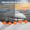 VEVOR Boat Cover, 16'-18.5' Trailerable Waterproof Boat Cover, 600D Marine Grade PU Oxford, with Motor Cover and Buckle Straps, Grey - 4 of 4