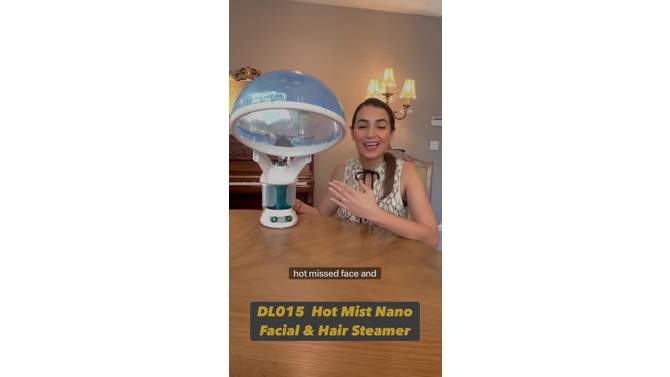 DL015 Hot Mist Nano Facial and Hair Steamer, 2 of 8, play video
