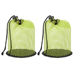 Unique Bargains Nylon Mesh Drawstring Golf Ball Storage Bags 2 Pcs - 1 of 4
