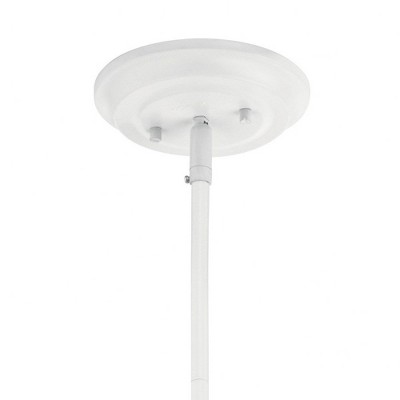 Elias Modern Black and White 16" Semi-Flush Ceiling Light
