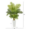 Nearly Natural 68-in Hawaii Palm Artificial Tree in Tall White Planter - 2 of 2