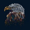 Men's Design By Humans WILD EAGLE By Dandingeroz T-Shirt - 2 of 4