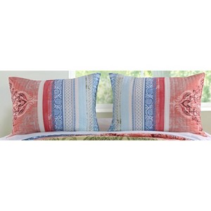 Greenland Home Fashions 1610FKS Hillsborough Coral King Sham, 20x36 Inches - 1 of 3