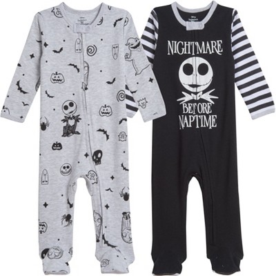 Disney Nightmare Before Christmas Newborn Baby Boys Footed Coverall 0-3 Months