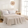 Tufted Boho Comforter Set Bed in a Bag – 7-Piece Aztec Farmhouse Bedding with Sheets & Pillowcases, Soft Microfiber Quilt - 2 of 4