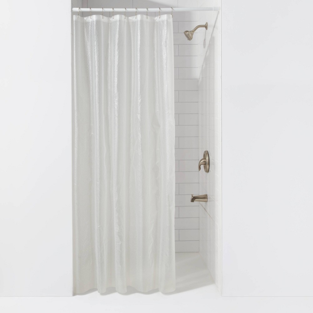 (2 PCS)PEVA Textured Stall Shower Curtain Clear - Room Essentials™