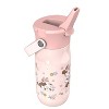 Zak Designs 14oz Minnie Stainless Steel Vacuum Harmony Straw Water Bottle - 4 of 4
