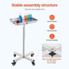 VEVOR Mayo Stand, Stainless Steel Mayo Tray, Load Capacity up to 35 lbs, Adjustable Height 25.2"-39.8", Medical Tray on Wheels with Removable Tray - 4 of 4