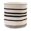 Striped Woven Cotton Basket (Set of 2) - 2 of 3