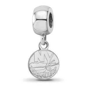 Black Bow Jewelry Sterling Silver New York Islanders NHL Bead Charm - 1 of 4
