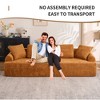 Fabric Full Sponge 4-Seater Combined Sofa with 4 Pillows and Deep Seat Comfort for Living Room - 2 of 4