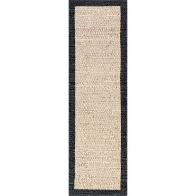 Nuloom Bronwyn Farmhouse Bordered Jute Blend Indoor Area Rug