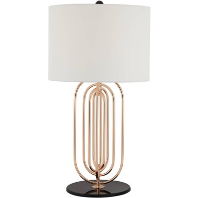 geometric metal table lamp