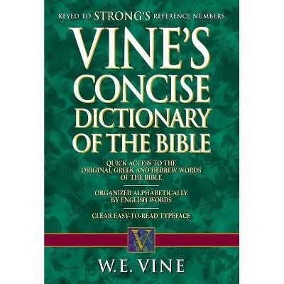 Vine's Concise Dictionary of Old and New Testament Words - by  W E Vine (Paperback)