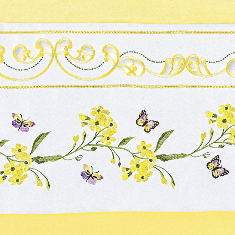 Collections Etc Yellow Butterfly Curtains, 4 of 6