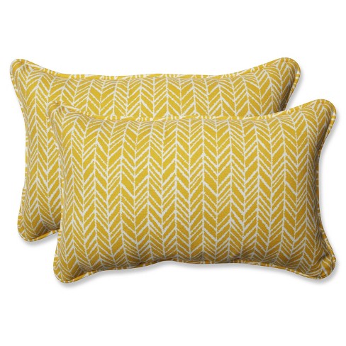 Outdoor/Indoor Rectangular Throw Pillow Set of 2 - Pillow Perfect - image 1 of 4